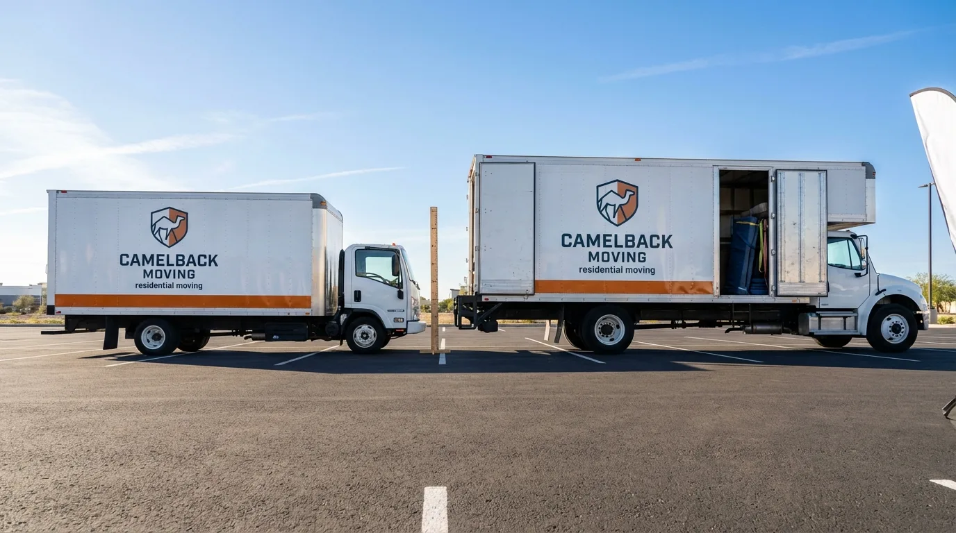 Moving truck size capacity guide in Santa Fe Springs